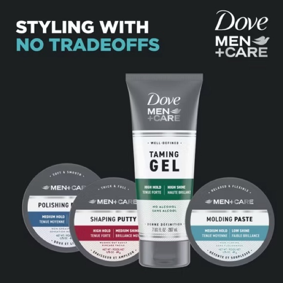 Dove Men+Care Medium Hold Hair Styling Paste, NEW - Picture 4 of 5